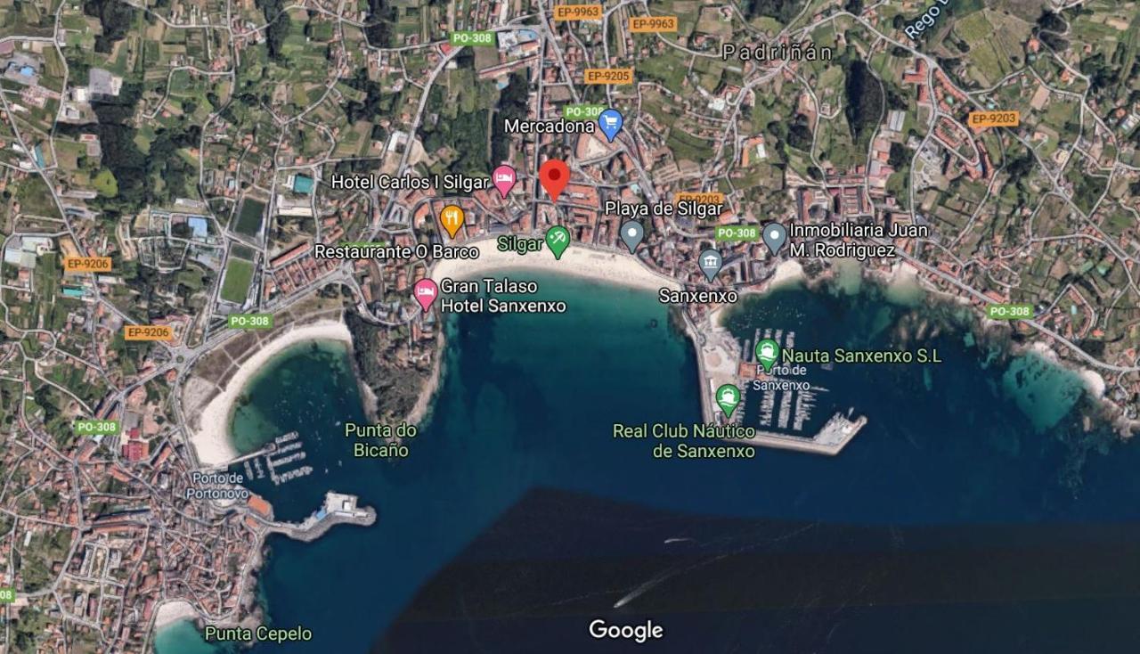 Апартаменты Desconectaengalicia Castelao, 50M Playa Silgar Санхенхо Экстерьер фото