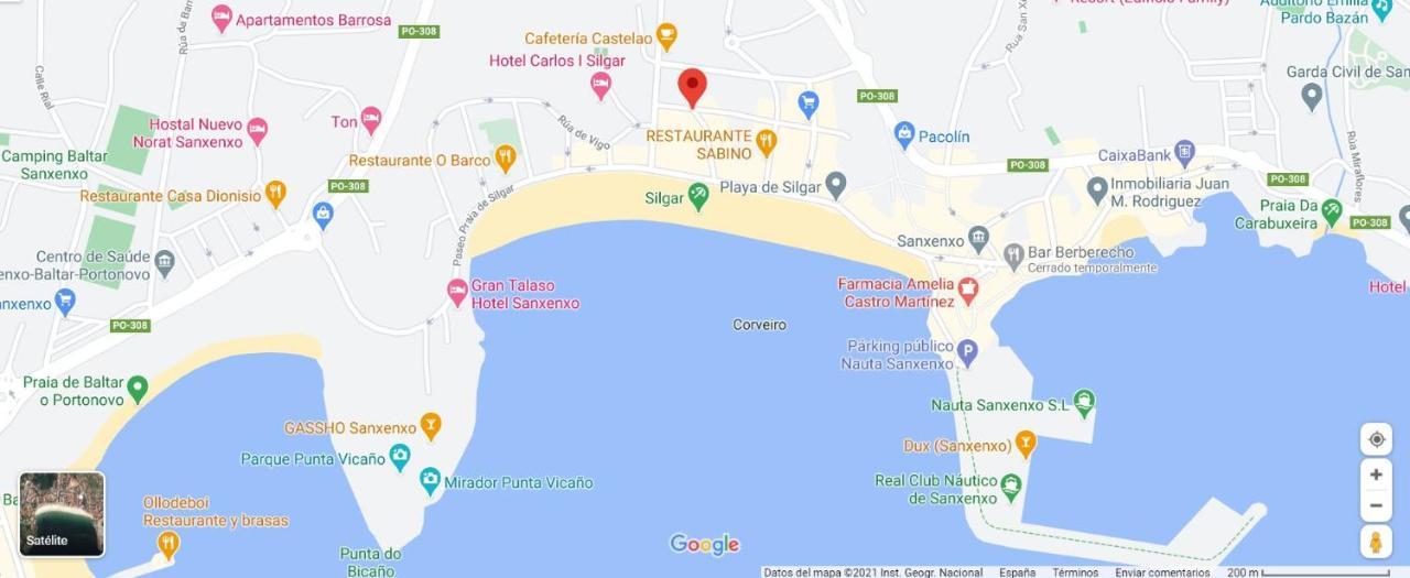 Апартаменты Desconectaengalicia Castelao, 50M Playa Silgar Санхенхо Экстерьер фото